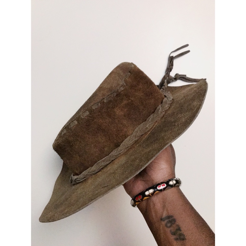 Vintage Hat Western Hat with Braided Band